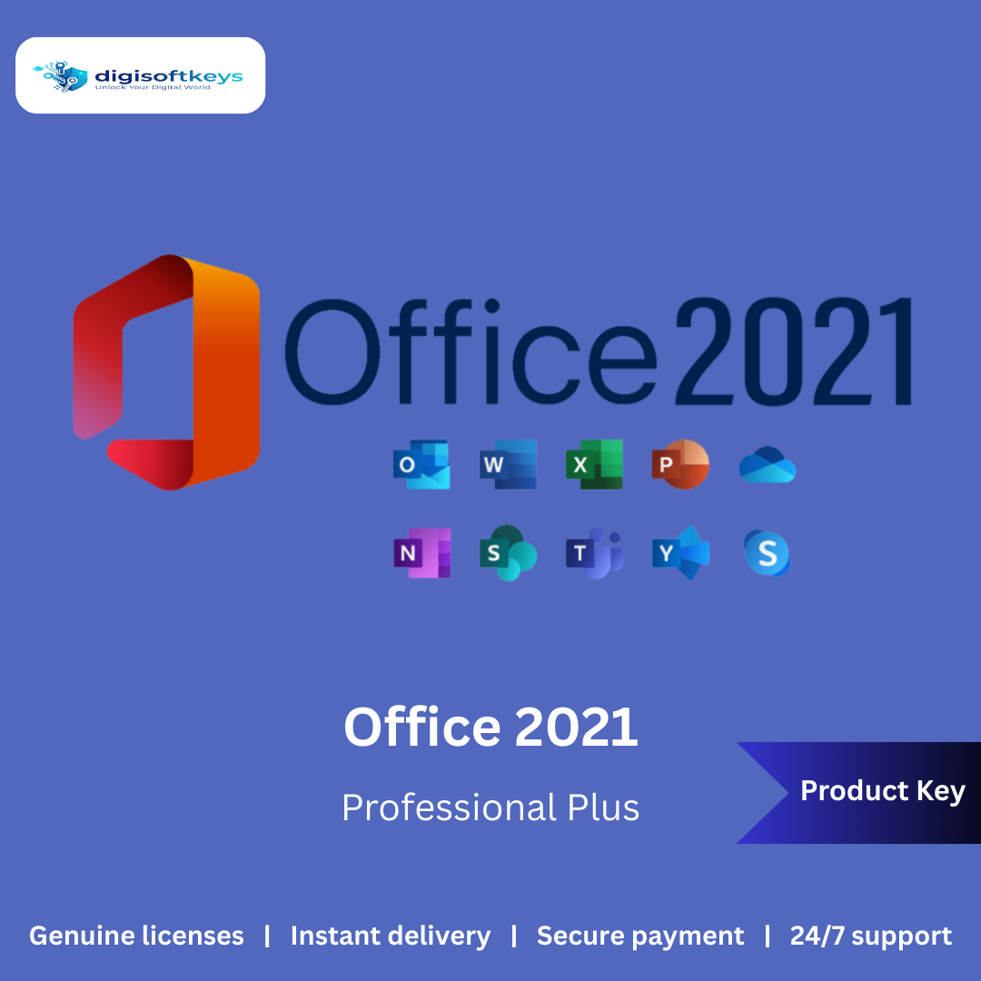 Microsoft Office 2021 Professional Plus – Genuine Digital License Key | Instant Email Delivery